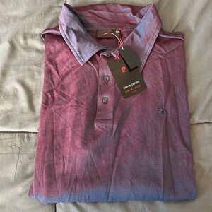 Pierre Cardin Polo Shirt Red/Blue Size XXL NWT